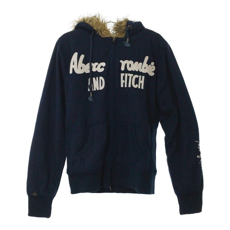 Abercrombie &Fitch カットソー フード付 長袖 レッド - トップス