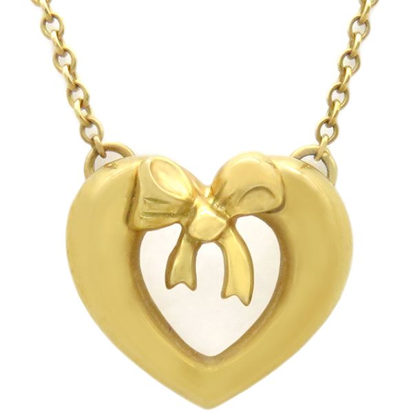 ティファニー Tiffany & Co ネックレス ハートモチーフ K18YG ティファニー Tiffany & Co ネックレス ハートモチーフ K18YG