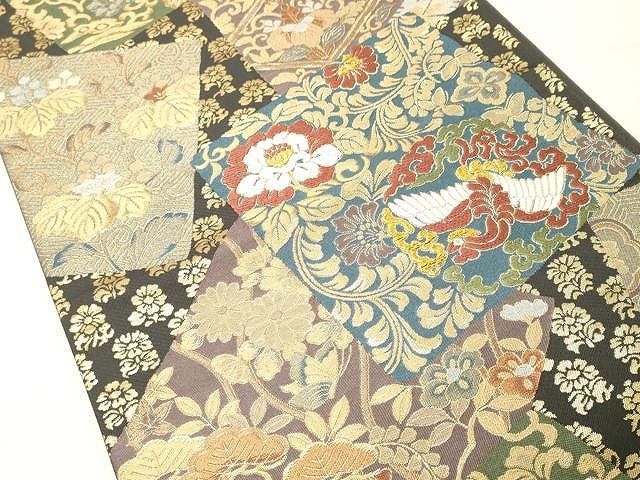 平和屋着物□極上 西陣 川島織物謹製 六通柄 本袋帯 唐織 霞