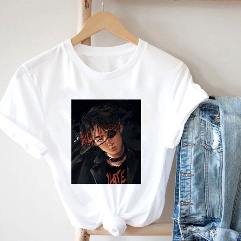 韓国アイドル Tシャツ BTS Jung Kook(ジョングク)風プリントT