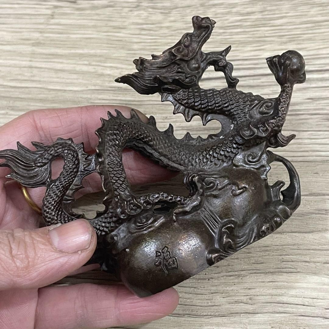 銅制 竜 十二支竜 オフィス 家庭 客間 開運 風水 装飾品 工芸品