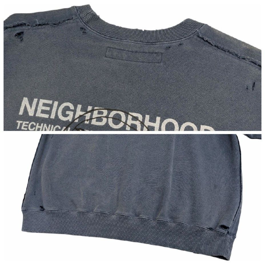美品 NEIGHBORHOOD SAVAGE SWEAT SHIRT 2420KNH-CSM01 ネイバーフッド