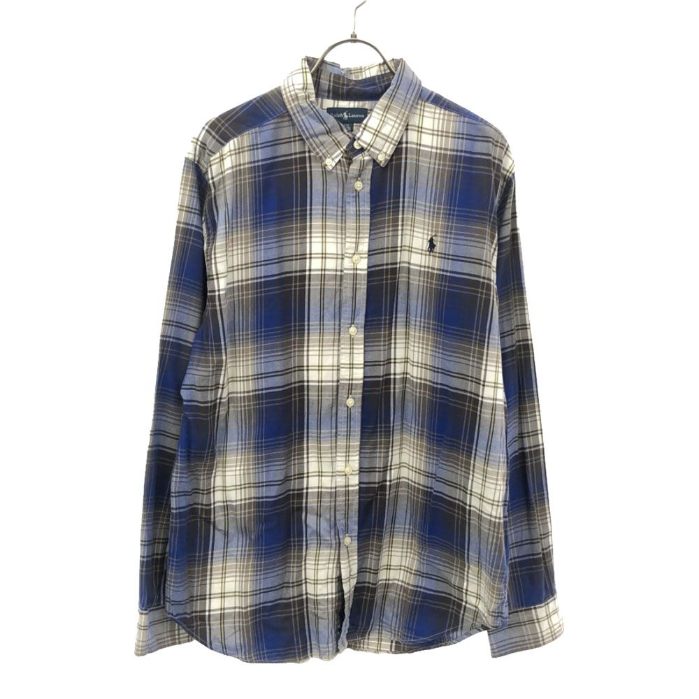 ラルフローレン 長袖 ボタンダウンシャツ 171  7/8  ブルー系 RALPH LAUREN キッズ