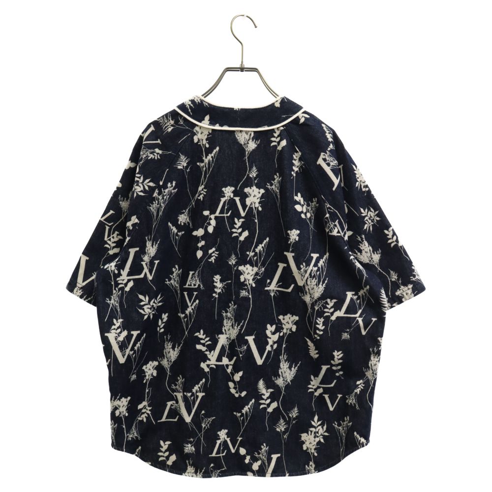 ルイ・ヴィトン LV Leaf Denim Baseball Shirt LVリーフデニム ベース