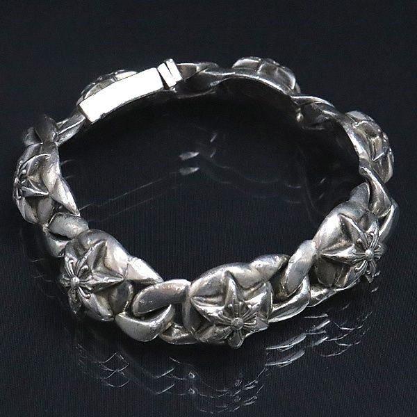 CHROME HEARTS 銀座店 クロムハーツ 6P スター リンク ブレス ブレスレット メンズ シルバー SV925 100398
