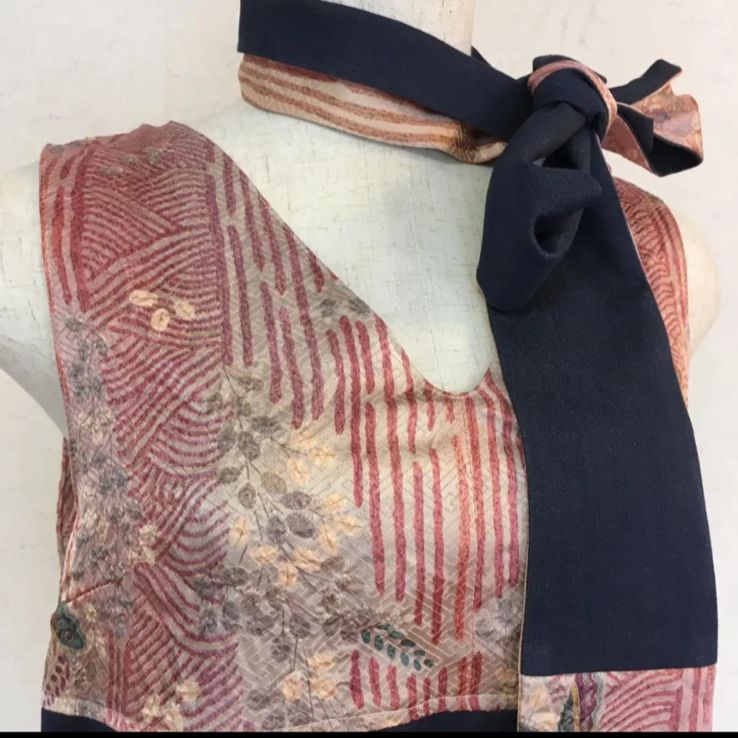 煌めくきらら絞りとシルクデニムのチュニック