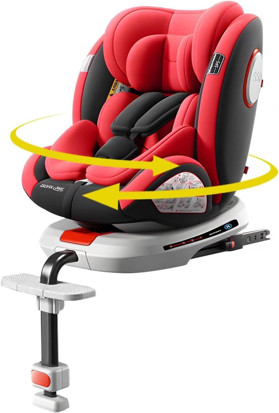 チャイルドシート 360° 回転式 新生児~12歳頃 (0~36kg) ISOFIX対応