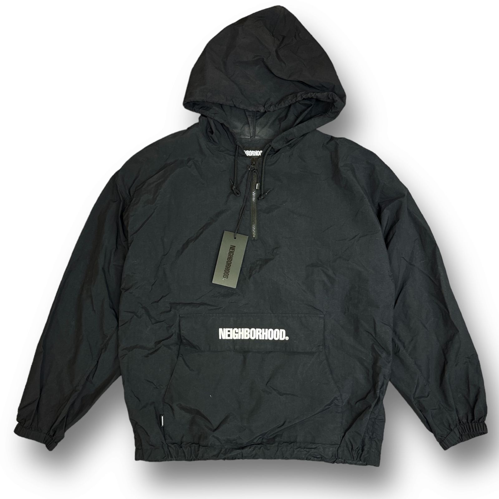 NEIGHBORHOOD 21SS ANORAK N-JKT アノラックパーカー ナイロンジャケットネイバーフッド 211TSNH-JKM02  ブラック L 74279A6 - メルカリ