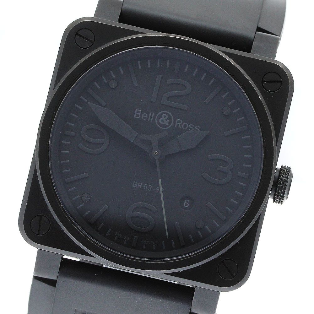 ベル＆ロス Bell＆Ross BR03-92-S アヴィエーション デイト 自動巻き メンズ _911248
