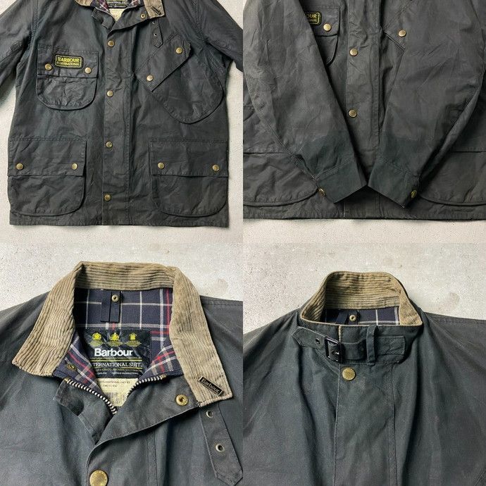 95年製 90年代 英国製 Barbour INTERNATIONAL SUIT バブアー