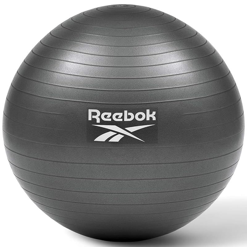 Reebok(リーボック) バランスボール 75cm トレーニング バランス ボール フィットネスボール ジムボール アンチバースト ハンドポンプ付き 1