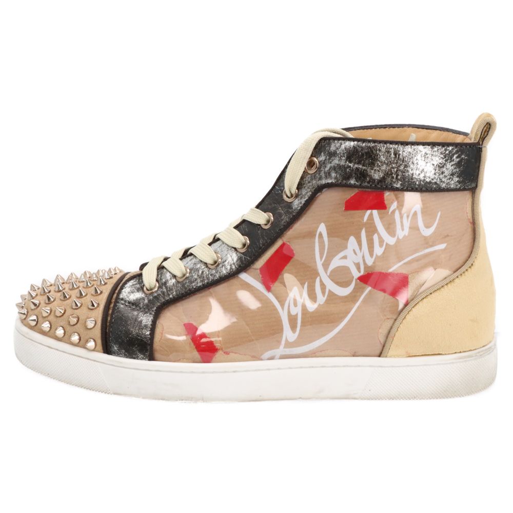 CHRISTIAN LOUBOUTIN (クリスチャンルブタン) LOU SPIKES ルースパイクス スタッズ装飾 ハイカットスニーカー マルチカラー 3180346
