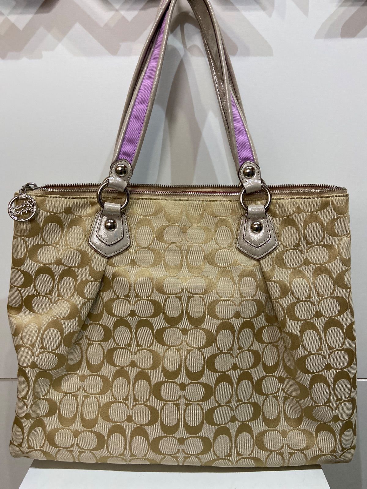 COACH コーチ ポピー 花柄 ハート トートバッグ - メルカリ