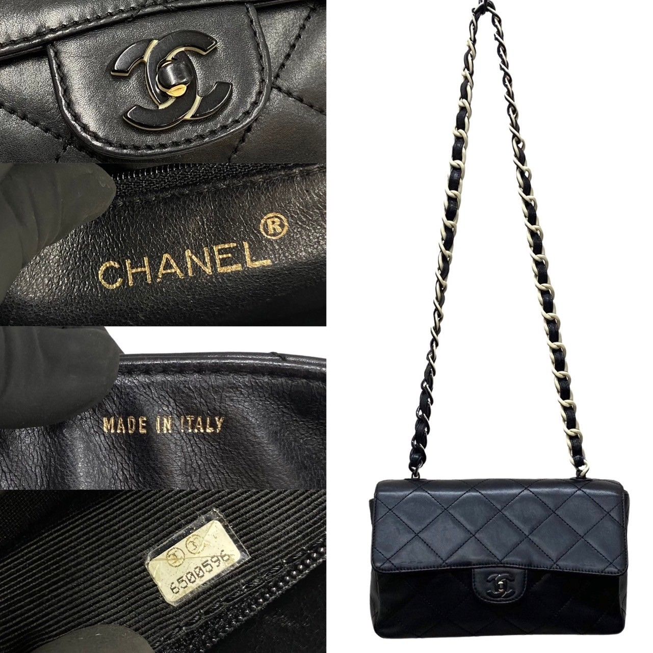 極 美品 シール有 6番台 CHANEL シャネル マトラッセ ココマーク プラ 