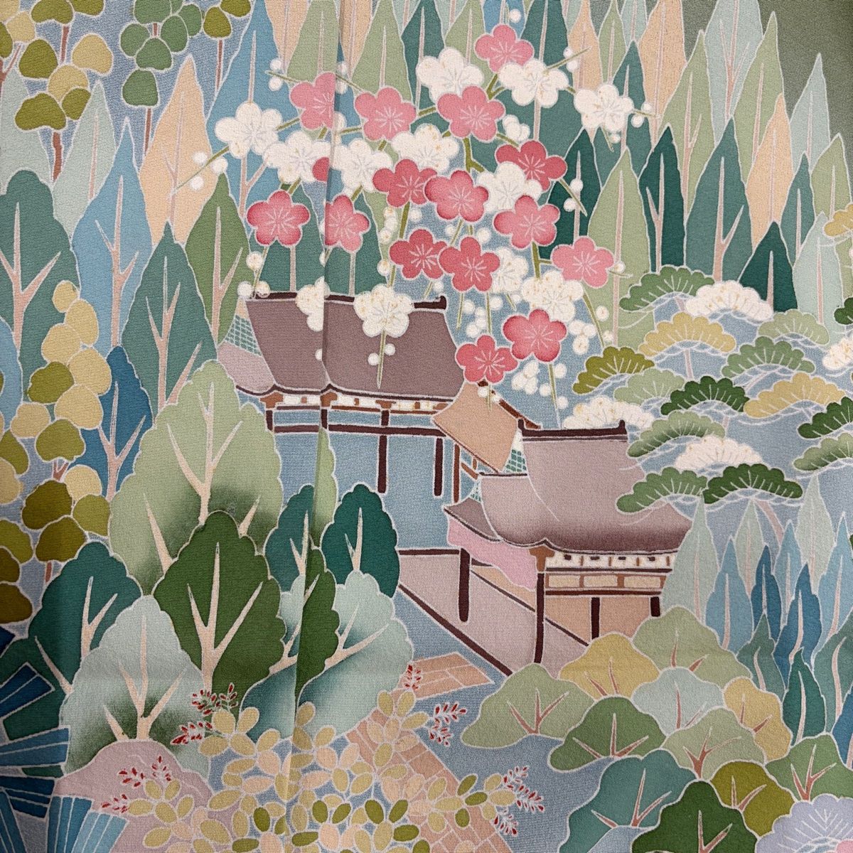 打掛 (仮絵羽)未仕立て品 訪問着 身丈171.5cm 裄丈70cm 未仕立て 仮絵