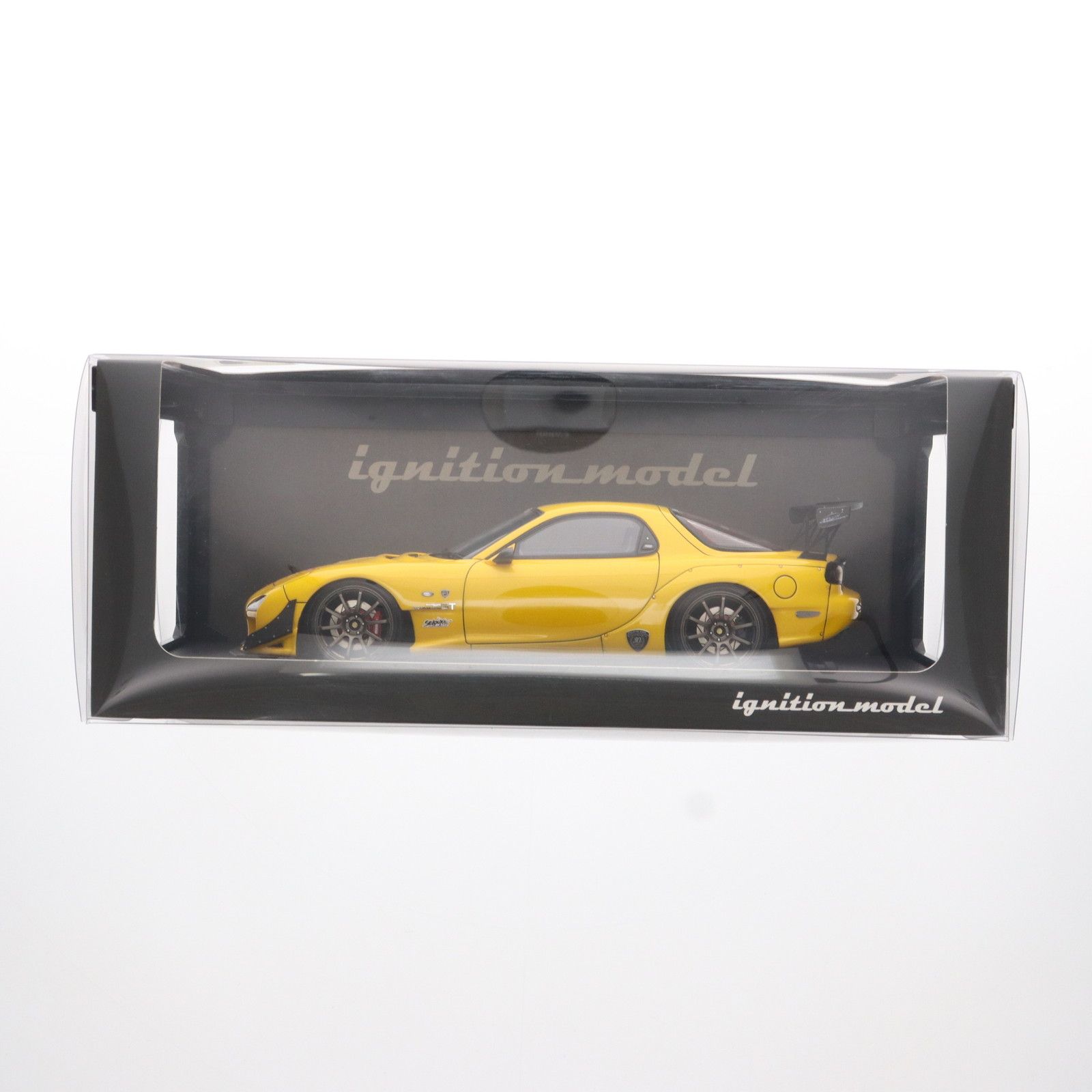 イグニッションモデル 1/18 FEED RX-7 FD3S イエロー 1/18 Ignition Model Mazda FEED RX-7 (FD3S) Yellow Resin Car Model