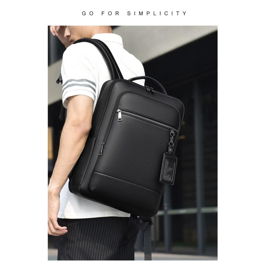 高級感満載！リュックサック　メンズ　レディース　超大容量　高品質 本革 牛革 レザー バック 旅行 通学 男女兼用 便利 収納力抜群 L リュック メンズ レディース 大容量 撥水 アウトドア タウンユース