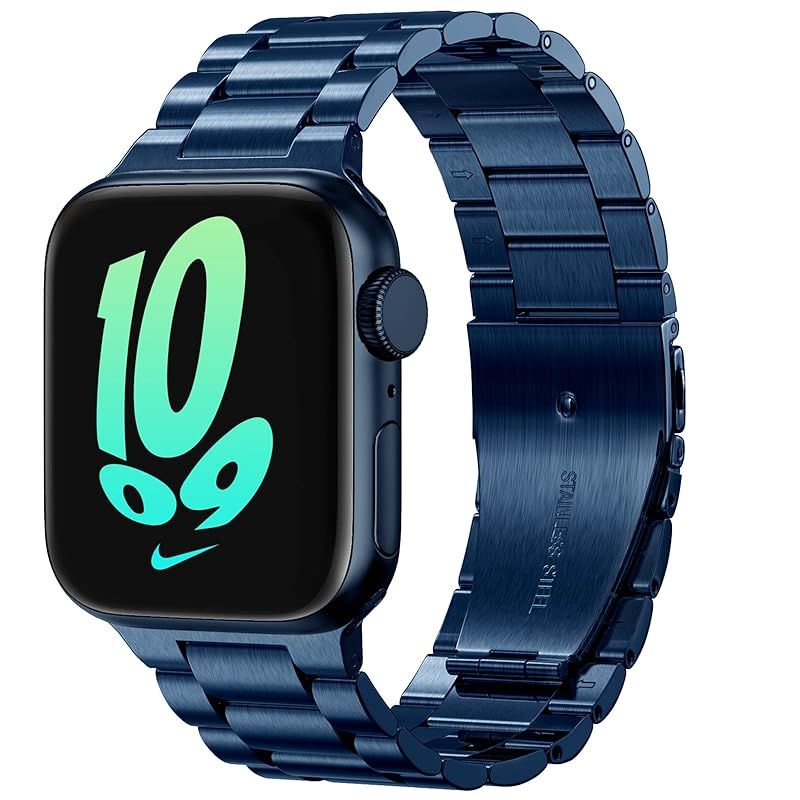 【2024 新型】 コンパチブルapple watch バンド，アップルウォッチ バンド ステンレス製 長さ調整器具付き 交換バンド apple watch Ultra/Ultra 2/10/9/8/7/6/SE/5/4/3/2/1対応 ビジネス 通勤 a 0