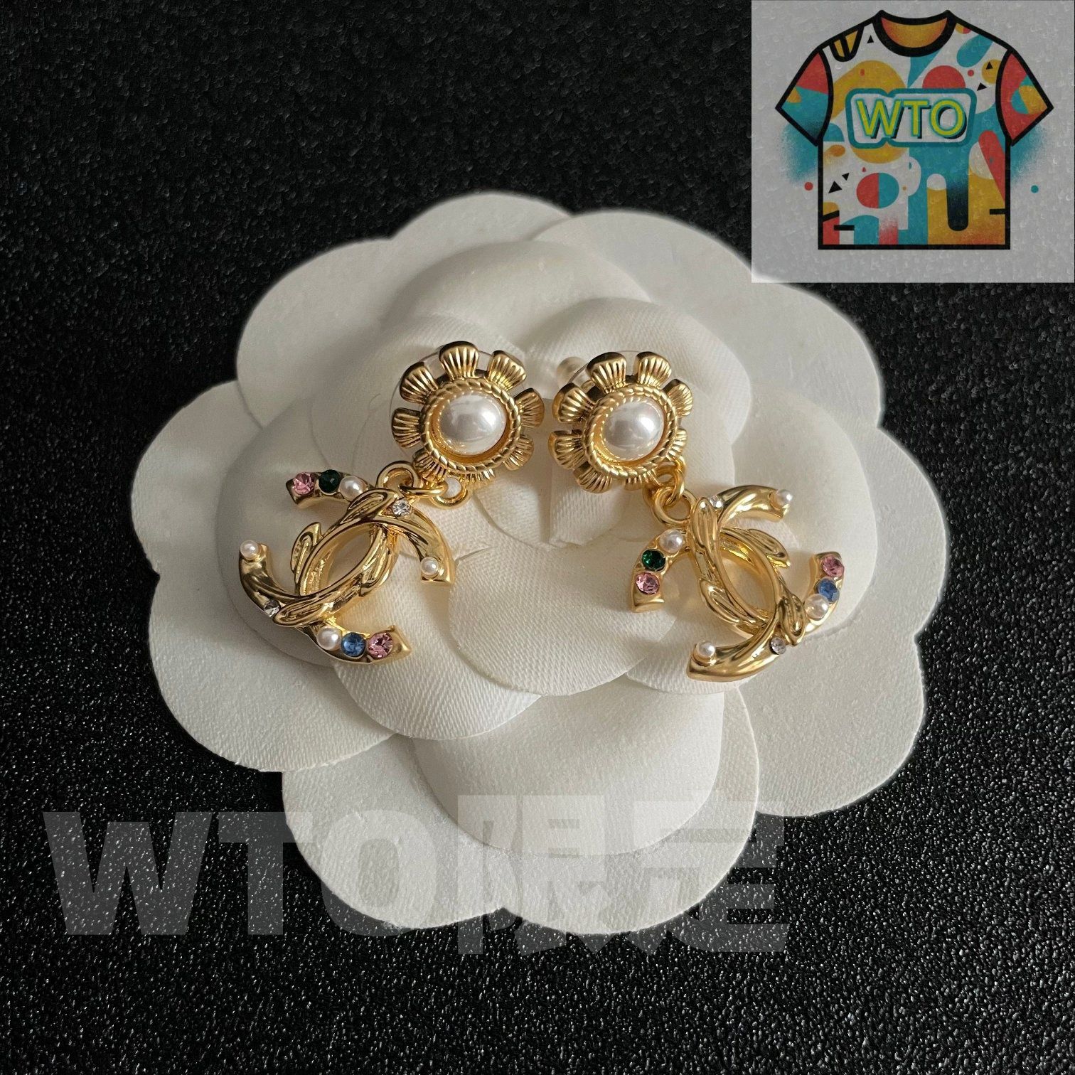今日WTO】Chanel 中古アルファベットピアス！送料無料 限定優惠