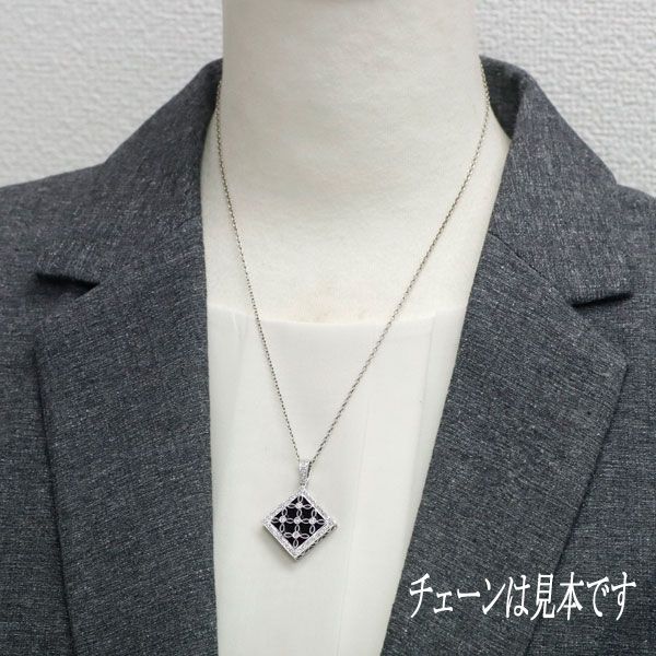 K18WG ダイヤモンドペンダントトップD0.40ct