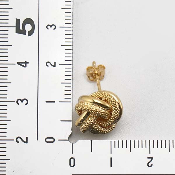 UNOARE イエローゴールド ノットピアス　ウノアエレ　ピアス 新品】UNOAERRE ウノアエレ ピアス ラブノット 恋結び LOVE KNOT 18金
