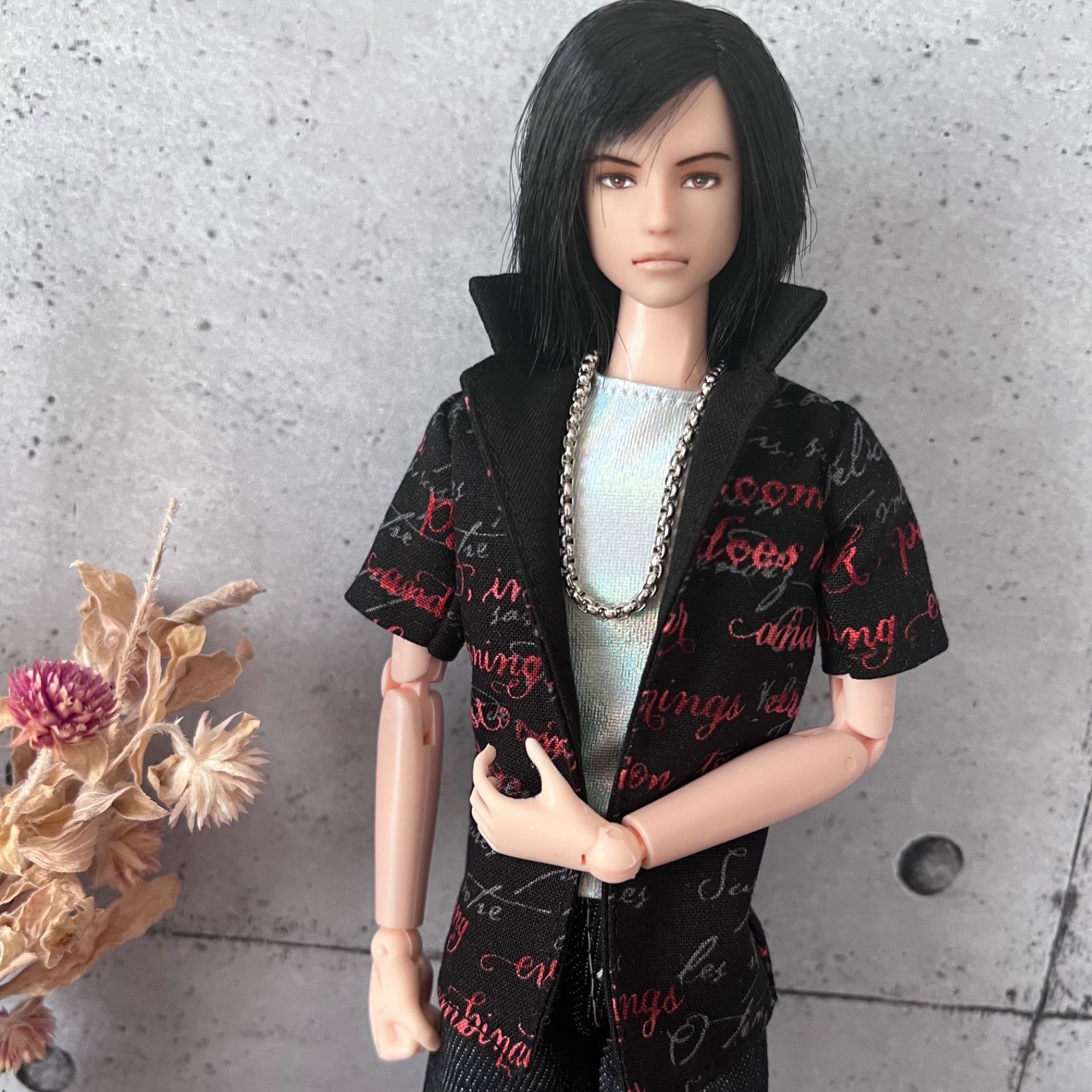 ハンドメイド オビツ27 スリム メンズ ボディ 服 ジャケット タンク