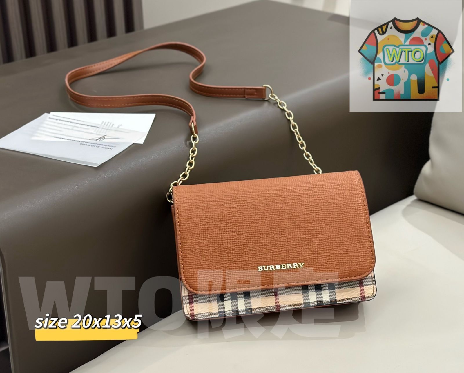 バーバリー　同梱2点　専用 今日特価】Burberry バーバリー メールバッグシリーズ 復古風で