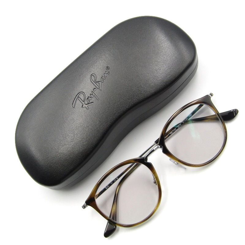 Ray-Ban レイバン メガネフレーム RB7140 度入り 中国製 ボストン コンビ 2012 ハバナ|ガンメタル61002991