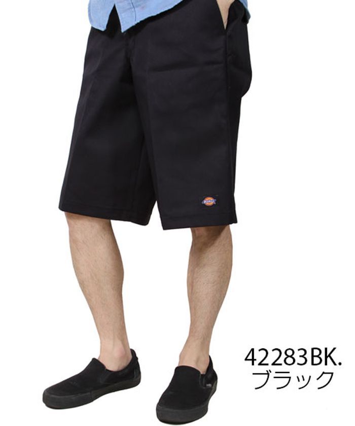 ☆ 42283BK.ブラック ☆ W33 ☆ ディッキーズ dickies 42283 マルチポケットワークショート ディッキーズ ハーフパンツ 42283 Dickies ショートパンツ メンズ ひざ下 ひざ丈 膝下 膝丈 ワークパンツ ワークショートパンツ
