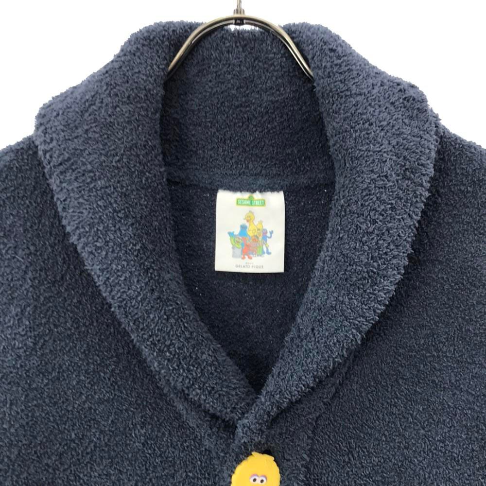 ジェラートピケ SESAME STREET 長袖 ジャガードショールカーディガン
