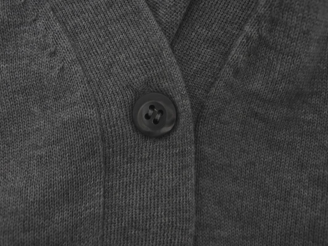  PRADA プラダ ウール カーディガン size 42 グレー レディース 五分袖 七分袖 カーディガン ボレロ アンサンブル