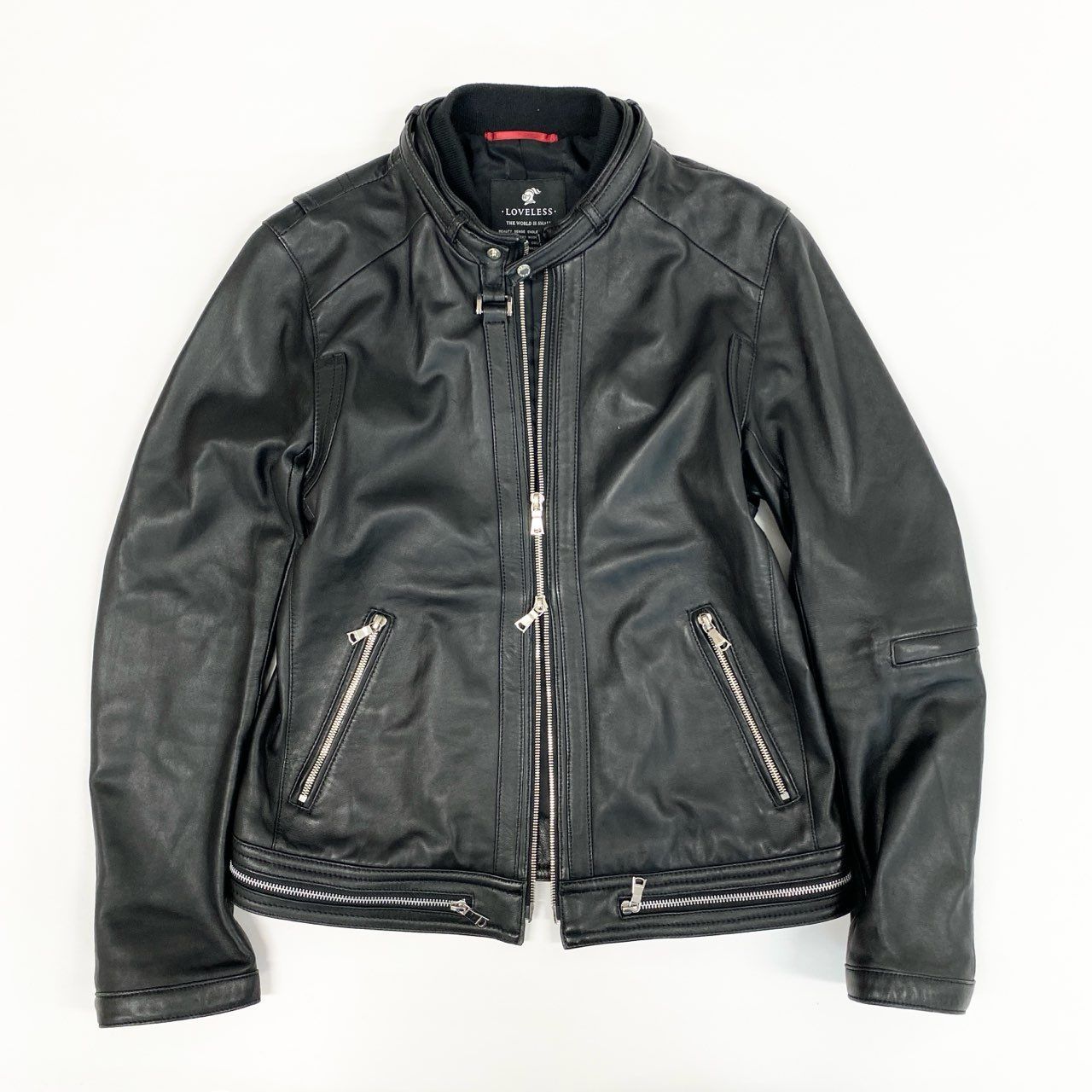 LOVELESS 黒 レザー シングルライダースジャケット シングルレザー ライダース(ブルゾン)｜LOVELESS(ラブレス)の