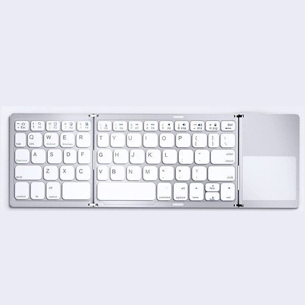 ワイヤレスキーボード 折りたたみ式USB 充電画面ロック機能 Bluetooth