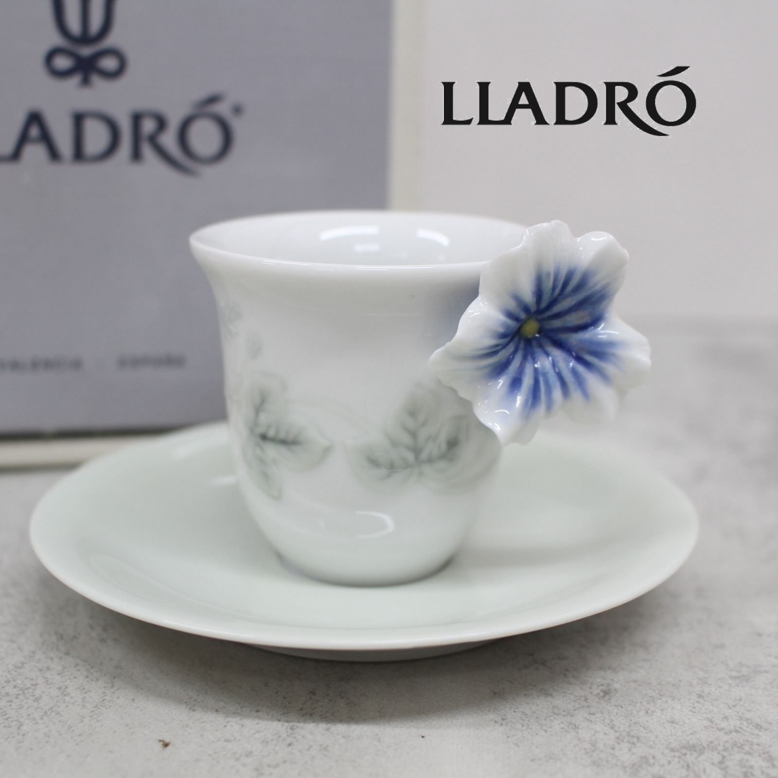 S106)【未使用/保管品】LLADRO/リヤドロ フラワーハンドル デミタス カップ&ソーサー 06051 花 ベルフラワー 箱付き 食器 -  メルカリ