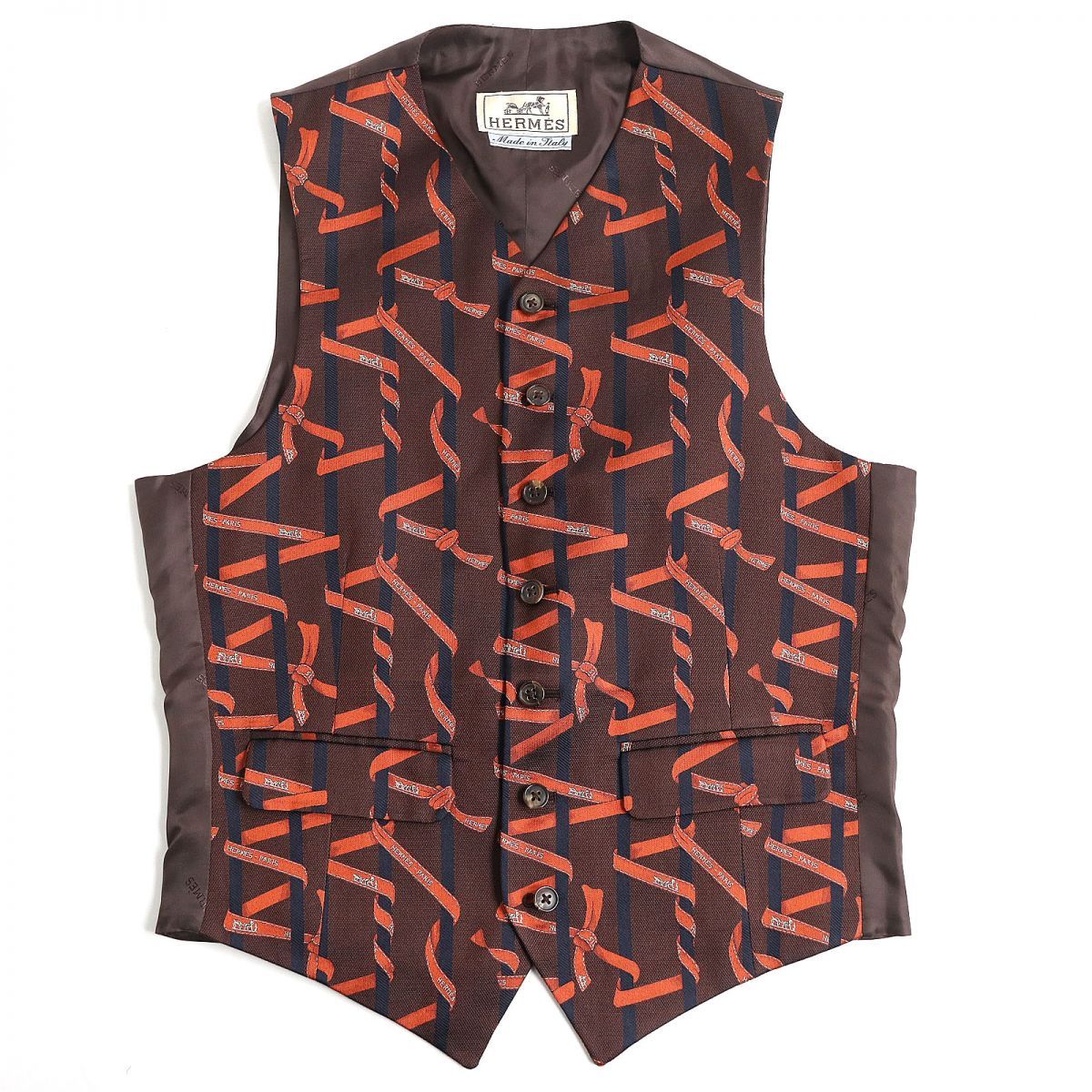 極美品◇HERMES エルメス ヴィンテージ 希少 ボルディック柄 シルク100 
