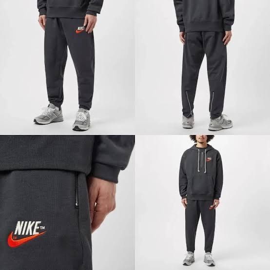 NIKE 新品 スウェット セットアップ ベージュ×ブラック - メルカリ