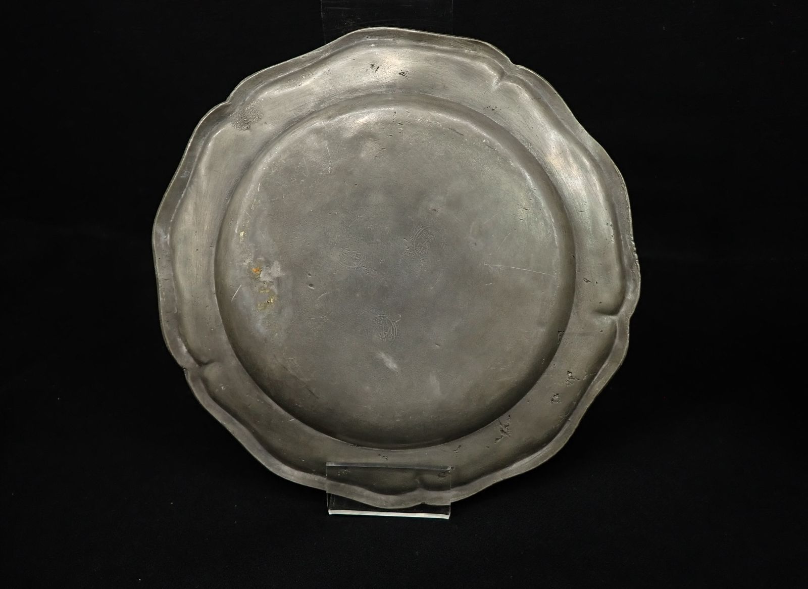 ◇雑貨13 フランス製 アンティークプレート 4枚 エタンプレート