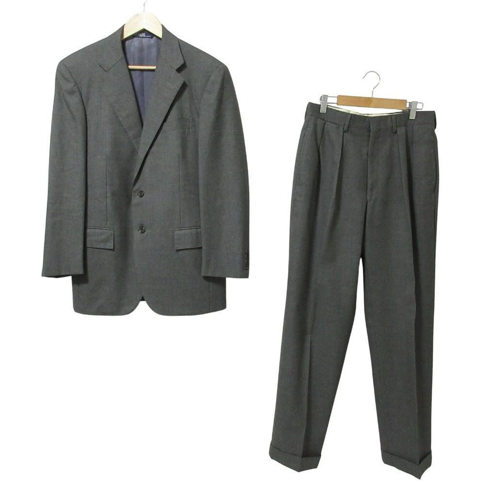 POLO RALPH LAUREN ポロラルフローレン テーラードジャケット パンツ スーツ セットアップ C94-W82-T175 グレー メンズ 古着