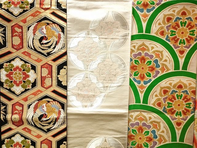 平和屋本店□袋帯 西陣 まとめて100点 鳳凰 蝶 更紗 花柄 七宝 宝相華