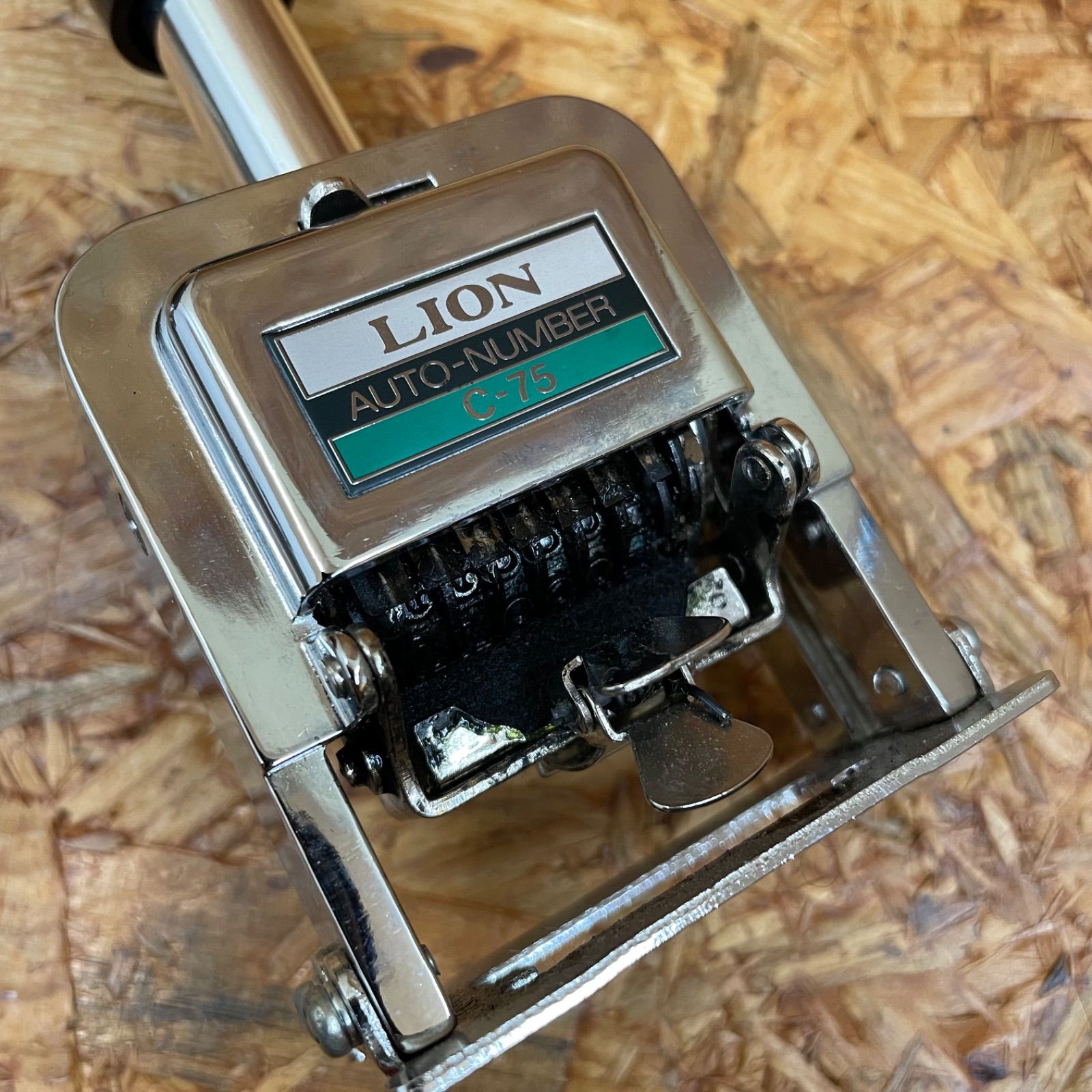 ナンバリング スタンプ C-75 現状品 昭和レトロ LION AUTO-NAMBER C-75 オートナンバリングマシン