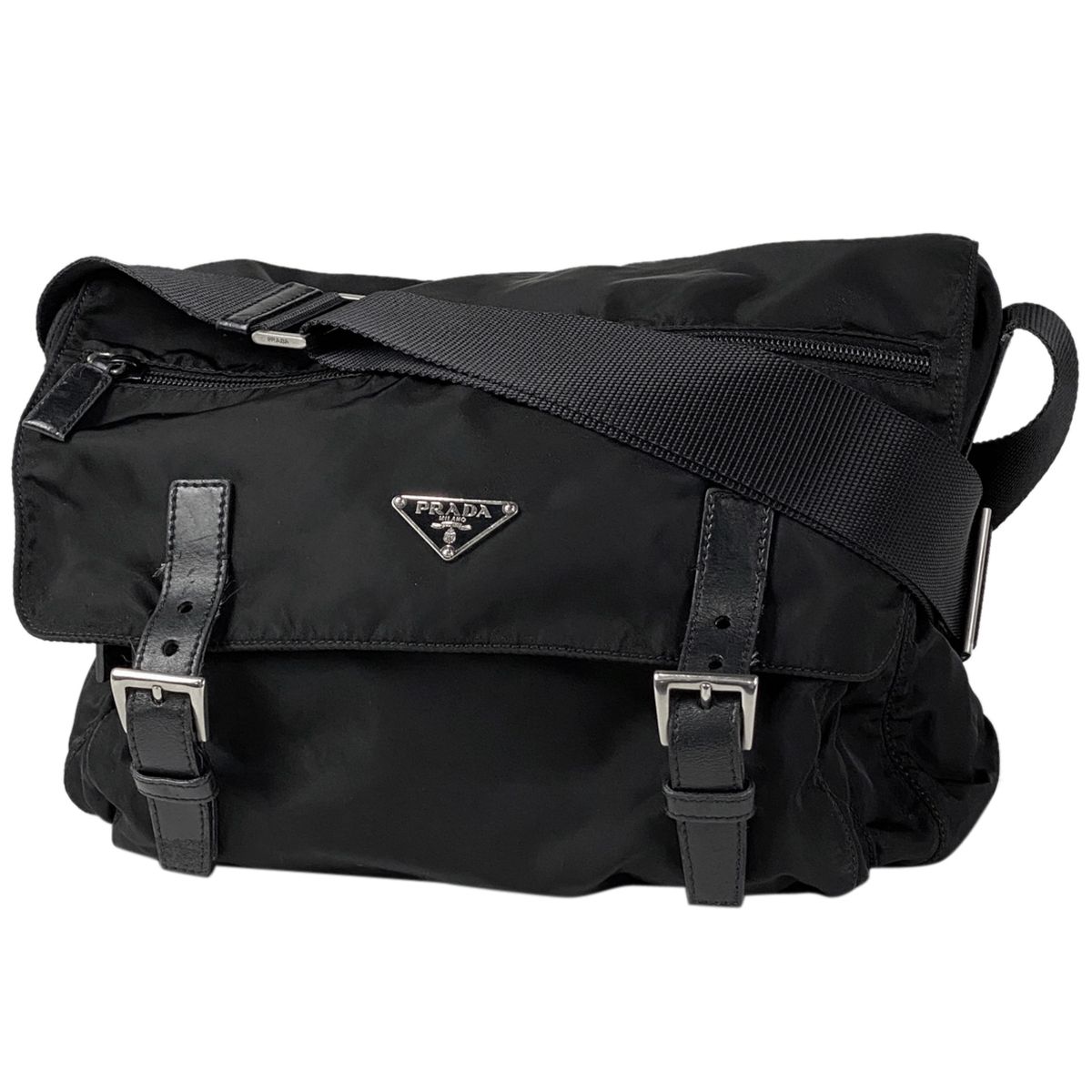 プラダ PRADA ロゴプレート ショルダーバッグ ショルダーバッグ 
