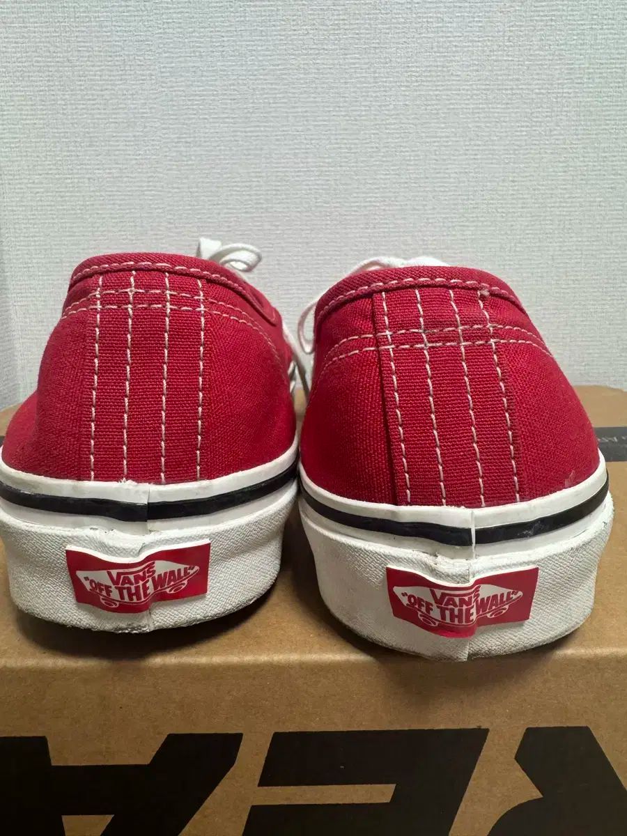 Vans オーセンティック アナハイム25.5 レッド/バンズ　US7.5 VANS - ○VANS オーセンティック 44DX アナハイム レッド 25.5cm