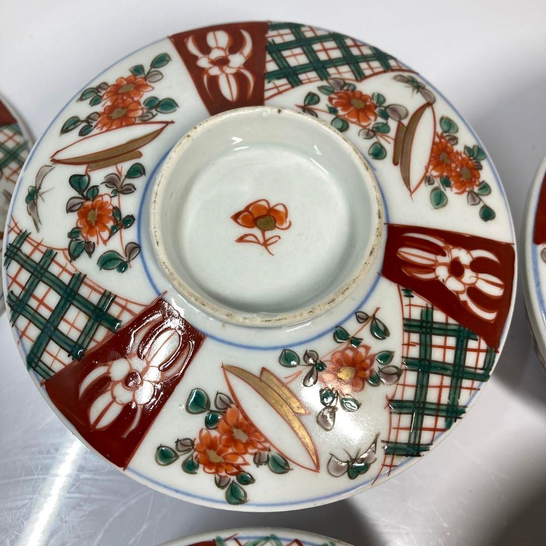 古伊万里 染錦 むし茶碗 4客と蓋1点 東さ5-0614⑥ - メルカリ