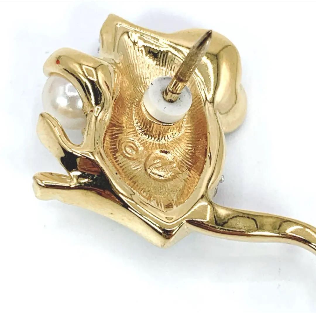 SWAROVSKI スワロフスキー ブローチ ピンバッチ マウス パール FORTGASGNV_COM_BR