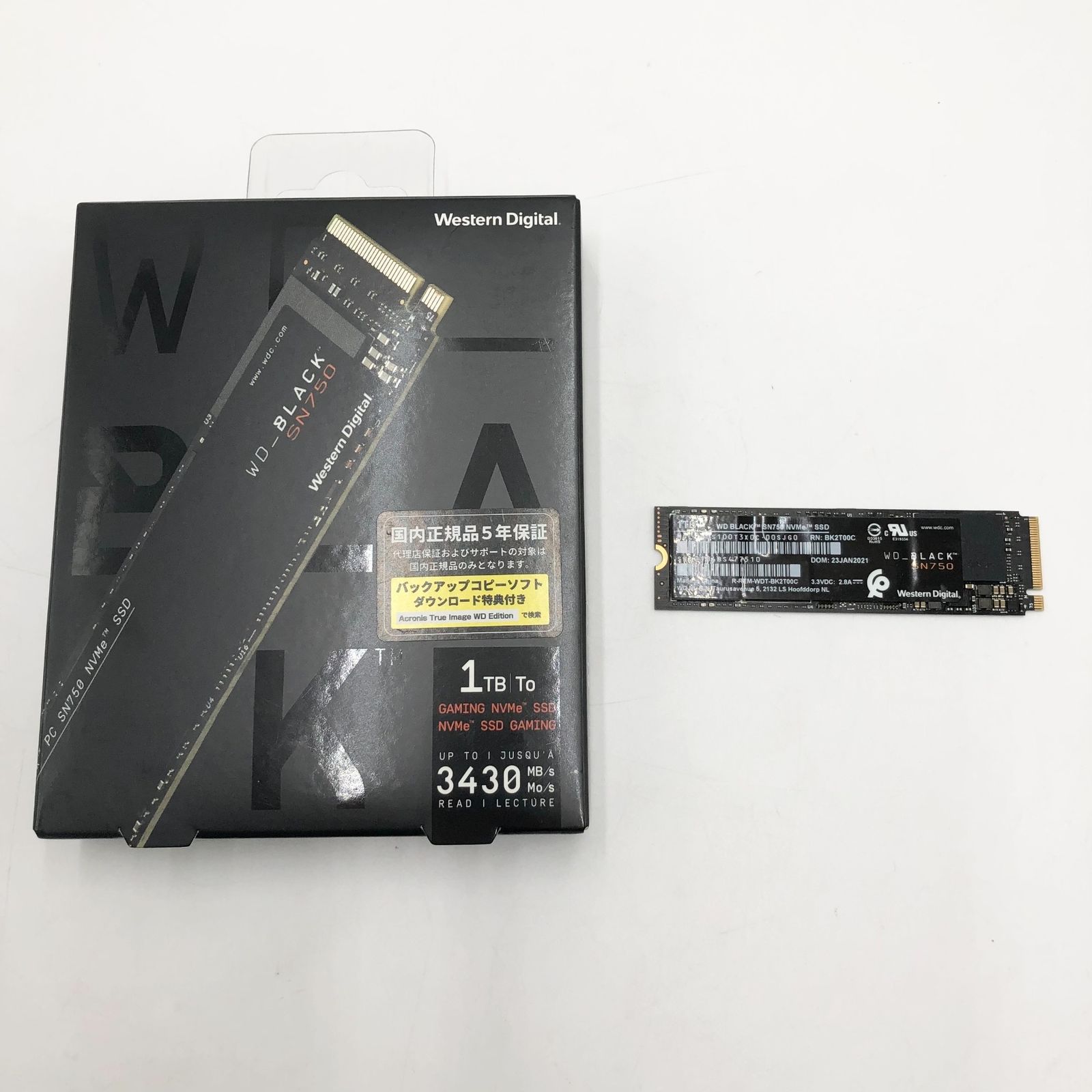 WD 内蔵 SSD M.2 2280 | WD BLACK SN750 NVMe 1TB | ゲーム ゲームPC カスタムPC向け ハイパフォーマンス SSD | WDS100T3X0C