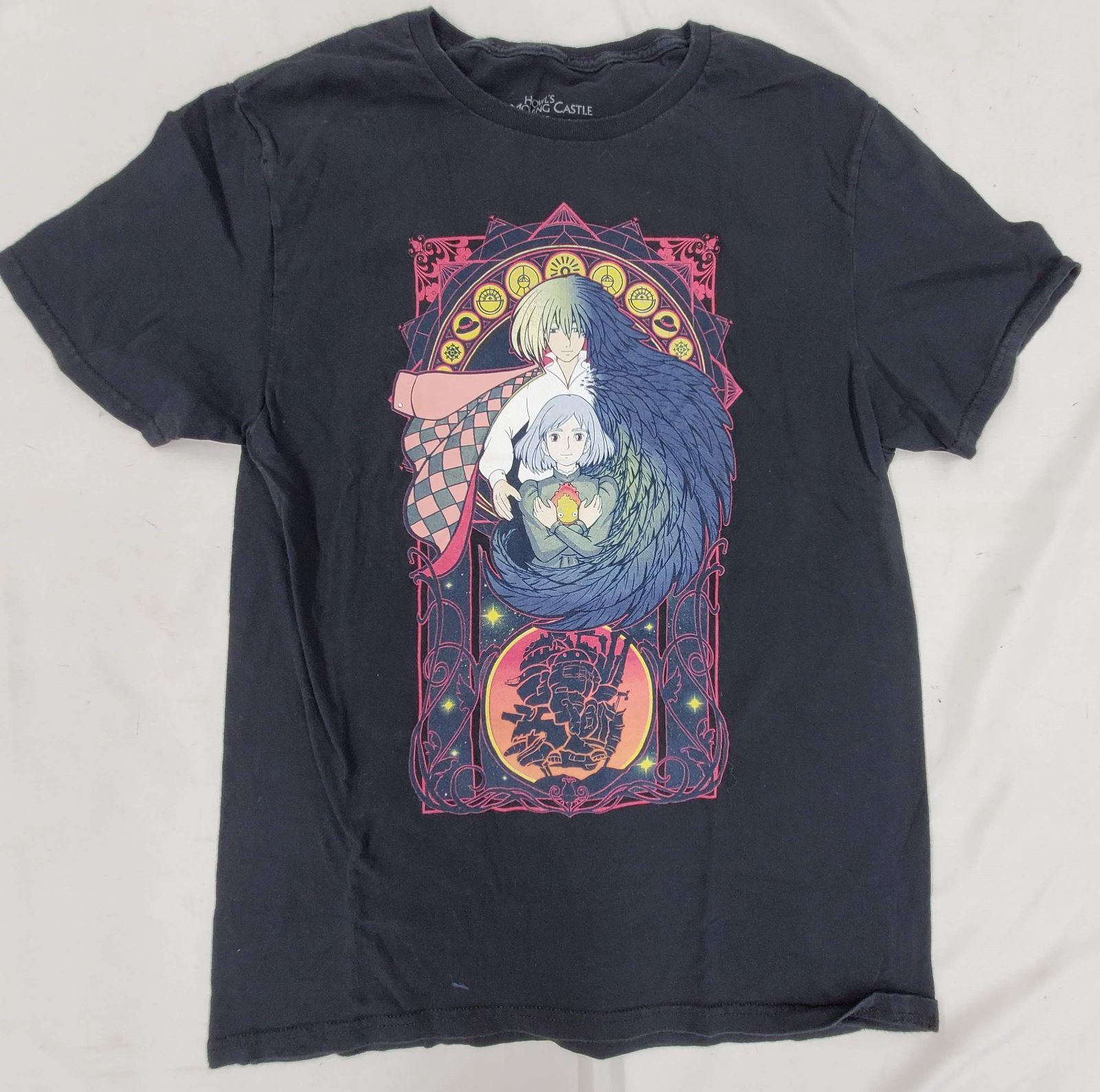 00s ハウルの動く城 公式 tシャツ 2004年製 当時物 y2k 短丈 00s ハウルの動く城 公式 tシャツ 2004年製 当時物 y2k 短丈