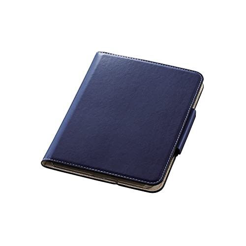 ネイビー_ハンドホールドベルト エレコム iPad mini6 第6世代 2021年 ケース 360度回転 ハンドホールドベルト Apple Pencil収納 ヴィーガンレザー ネイビー TB-A21S360NV