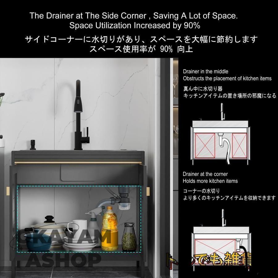 業務用シングルボウル流し台