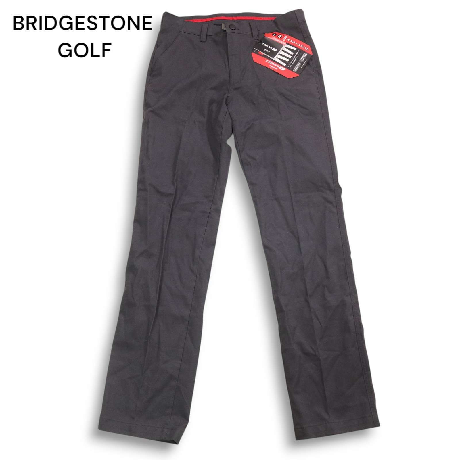 【新品 未使用】 BRIDGESTONE GOLF ブリヂストン ゴルフ 通年 B-1000★ ストレッチ ストレート パンツ Sz.85 メンズ 灰 新品 未使用】 BRIDGESTONE GOLF ブリヂストン ゴルフ 通年 B