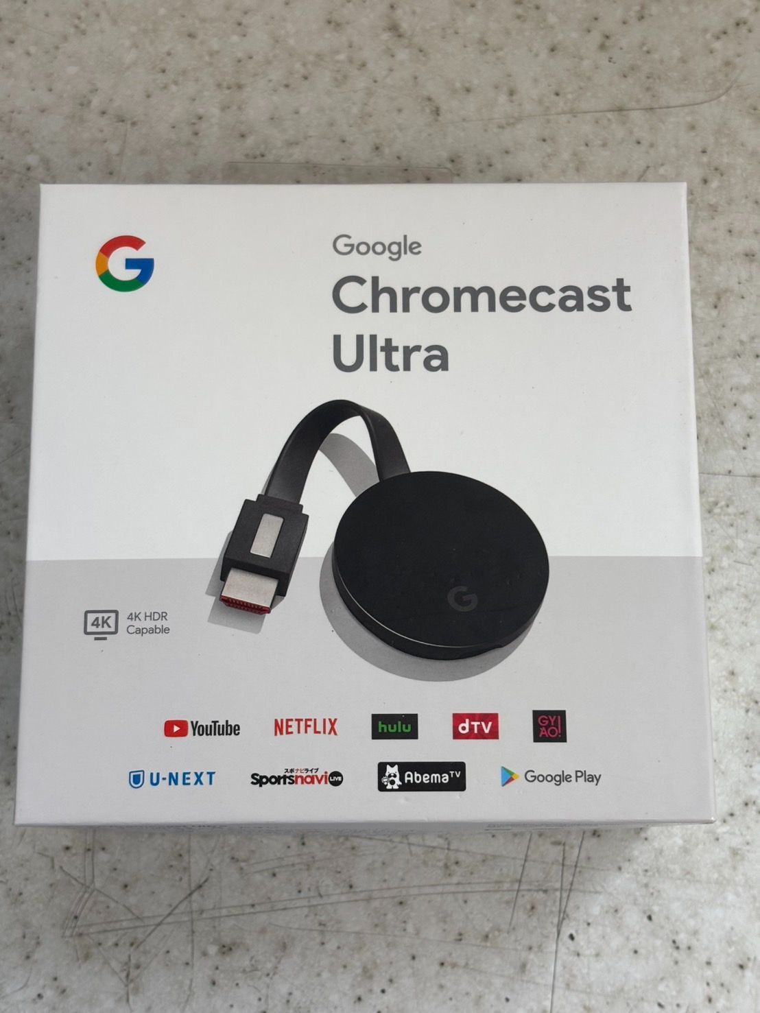 ☆Google Chromecast Ultra 4K HDR クロームキャスト - メルカリ
